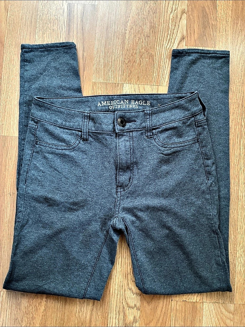 American Eagle Outfitters Super Stretch Skinny Jeans Skinny Jeans in Gray Like